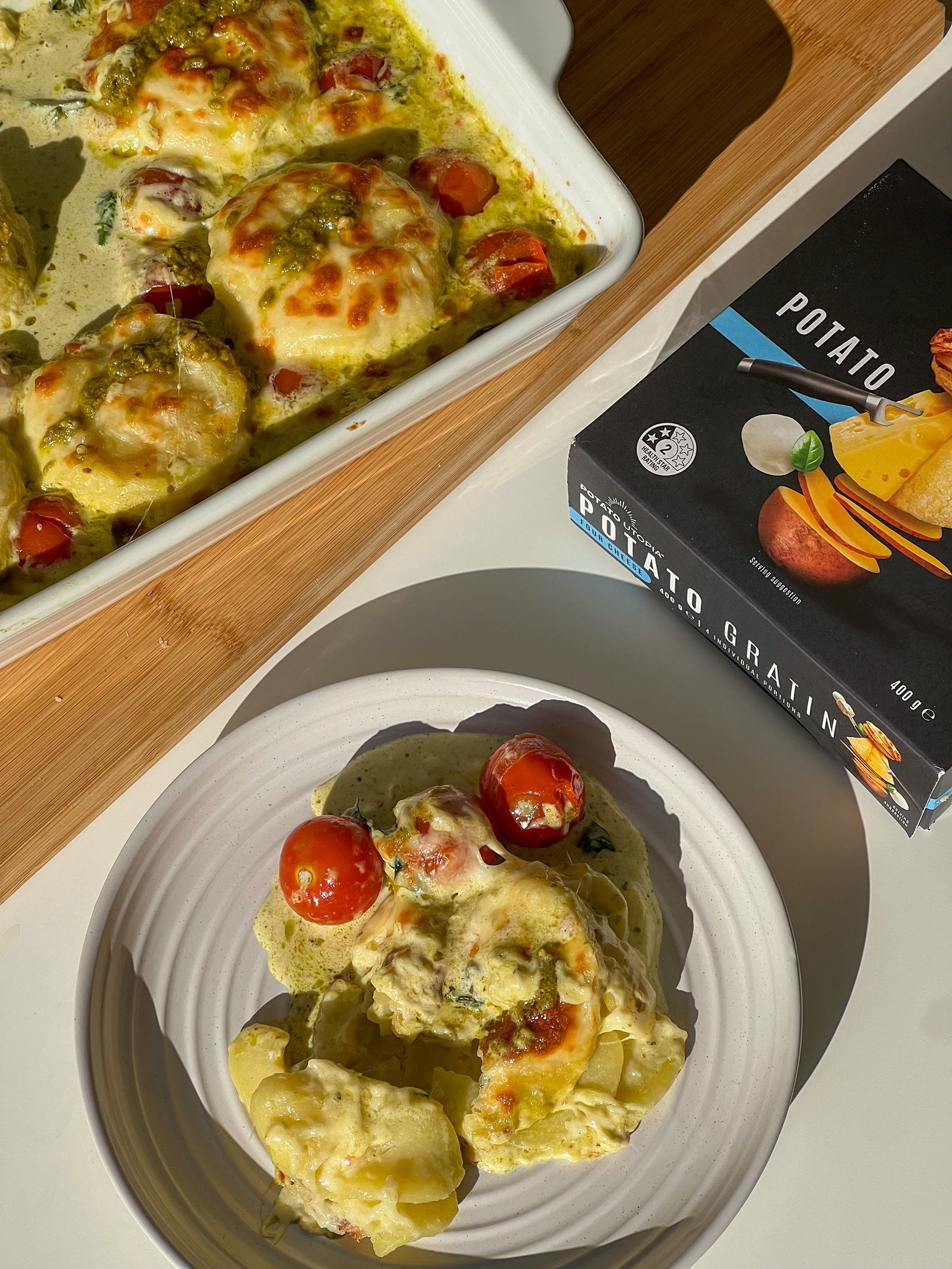 Cheesy Salmon Potato Bake