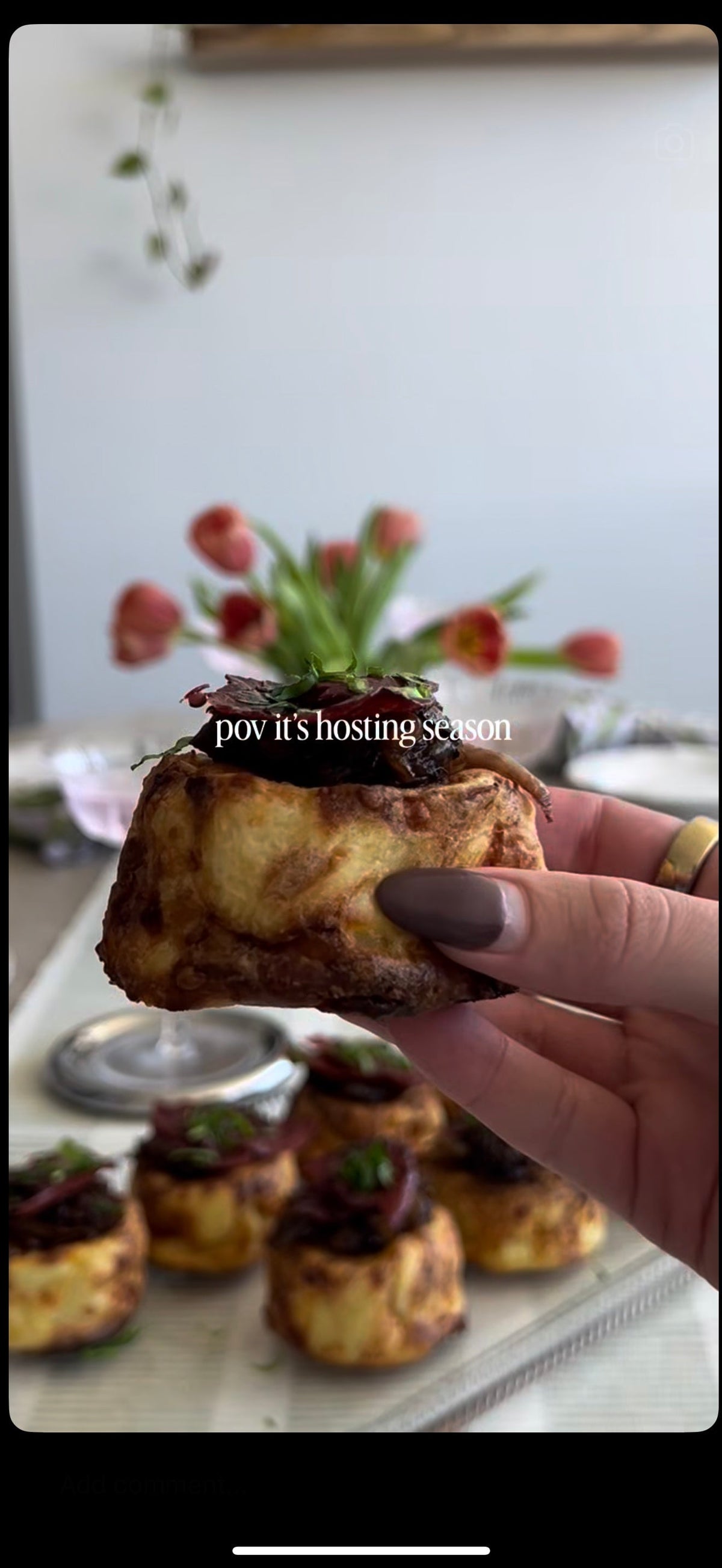 Caramelised Onion & Crispy Bresaola Potato Gratins