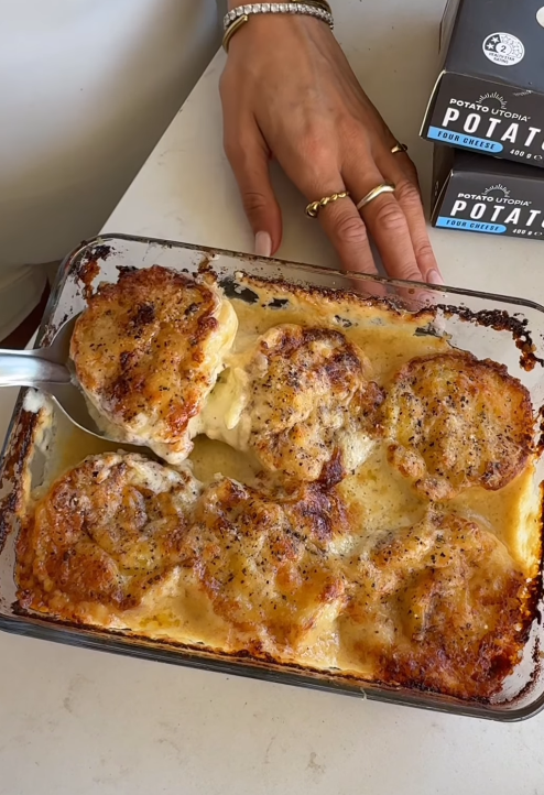 Cacio e Pepe Potato Bake
