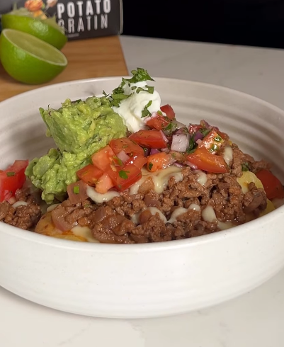 Loaded Potato Gratin Taco Bowls