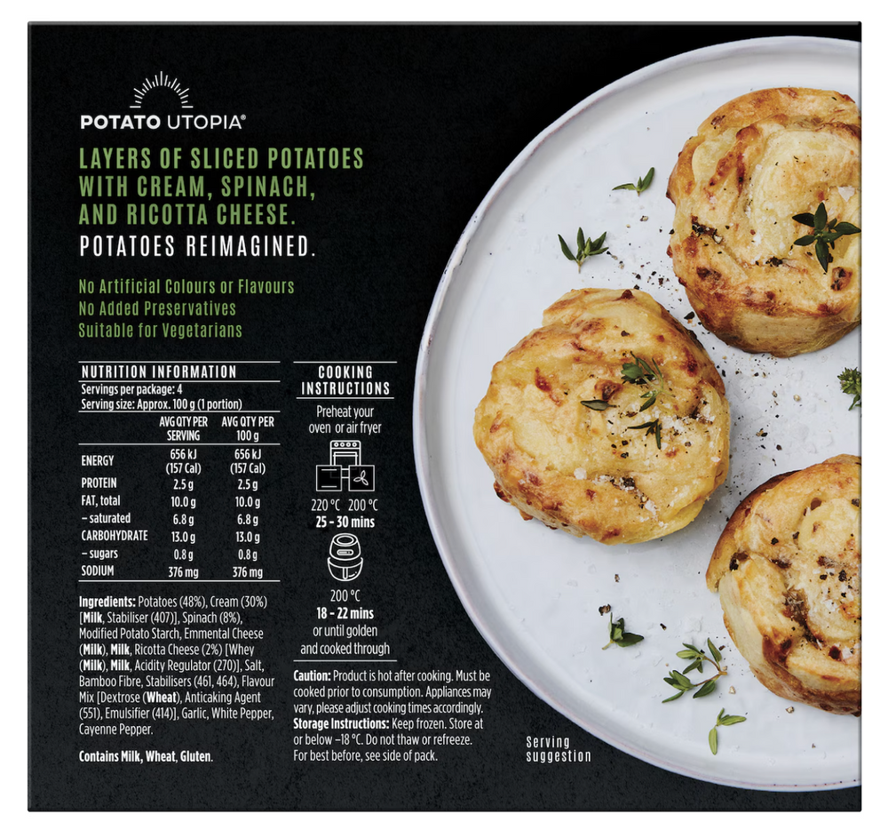 Spinach and Ricotta Gratins