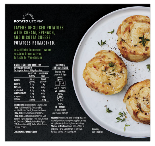 Spinach and Ricotta Gratins